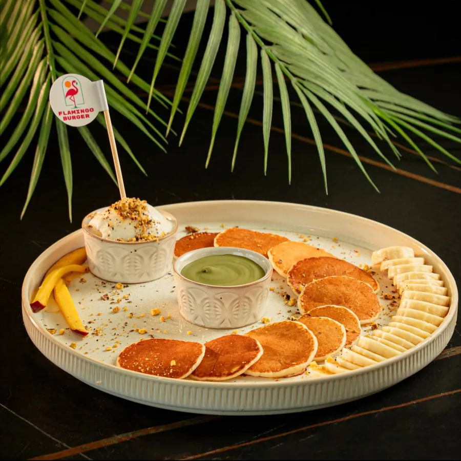 Pistachio Mini Pancakes