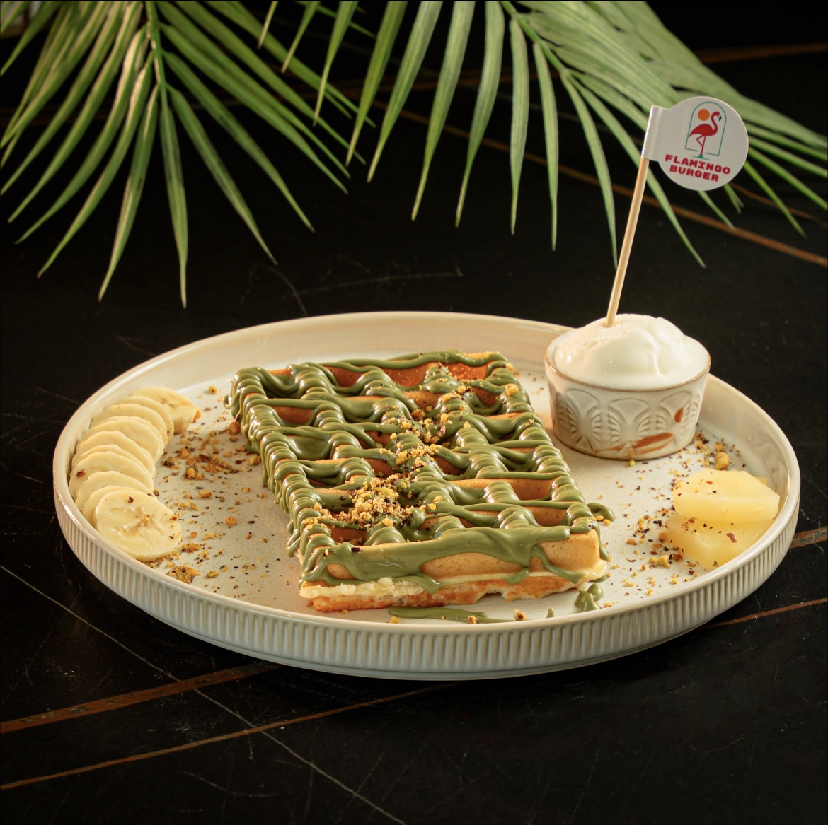 Pistachio Waffle